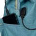 Peterson világoskék laptop hátizsák USB töltővel - Wizz Air/Ryanair méret