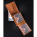PETESON PTN N992C-CHM-02 Cognac RFID bőr pénztárca