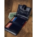 ROVICKY 326L-RBA-D Navy+Red RFID bőr pénztárca