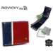 ROVICKY 323-RBA-D Navy+Red RFID bőr pénztárca