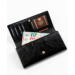 PETERSON PTN PL-490 Fekete RFID bőr pénztárca