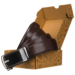 PU+bőr 35 mm-es öv PTN AB35-02-PUL BROWN