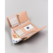 Női bőr pénztárca 55020-CIS-3542 BEIGE