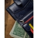 ROVICKY 326L-RBA-D Navy+Red RFID bőr pénztárca