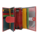 Női bőr pénztárca R-RD-21-GCL Red-Multi2