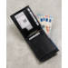 RFID bőr pénztárca ROVICKY N992-RVT Fekete+Navy