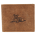 Bőr pénztárca kutya képpel RFID N992-CHM-DOG-1 Cognac