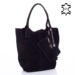 Valódi velúrbőr női táska S6813 Black
