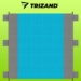 XXL-es Vízálló Strand/piknik takaró 208x208cm Trizand 21209